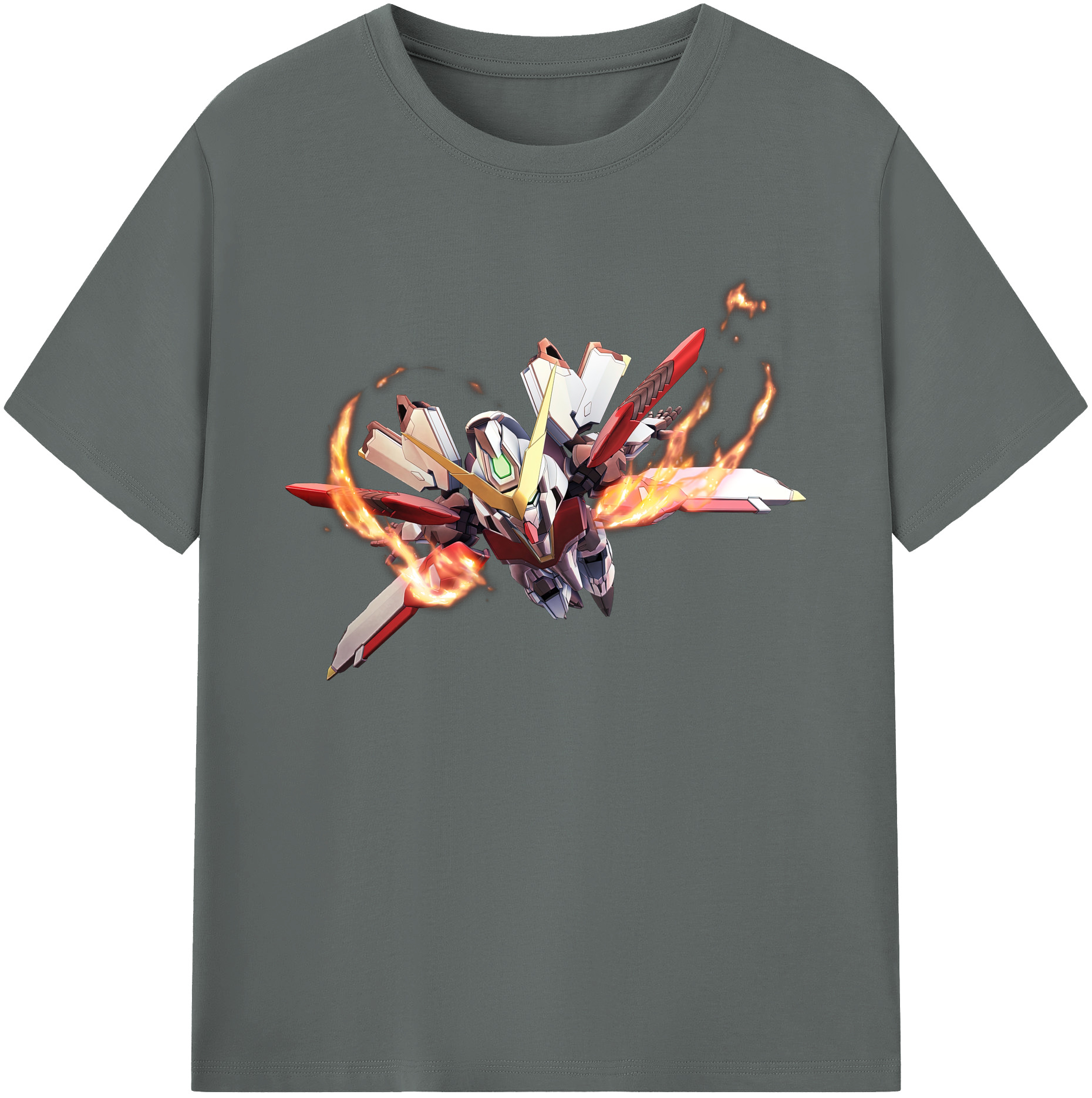 （画像用） 機動戦士ガンダム Mobile Suit Gundam 綿100％ メンズ半袖Tシャツ｜肌触りやわらか＆通気性